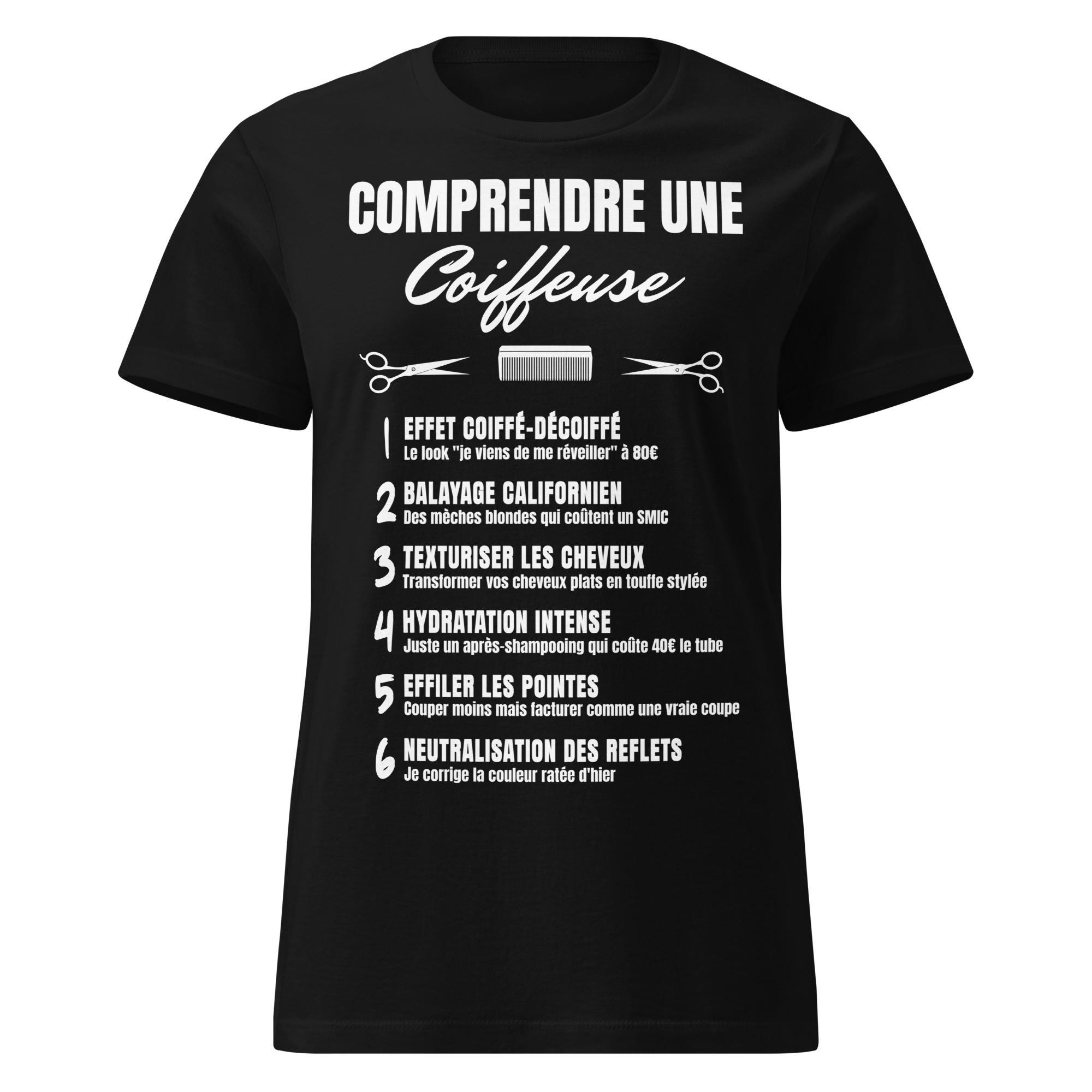 Sweat à Capuche Blague Coiffeur 'Quoi ? Feur.' - Cadeau Drôle Pour Coiffeuse/Coiffeur - Humour Nul Et Décontracté