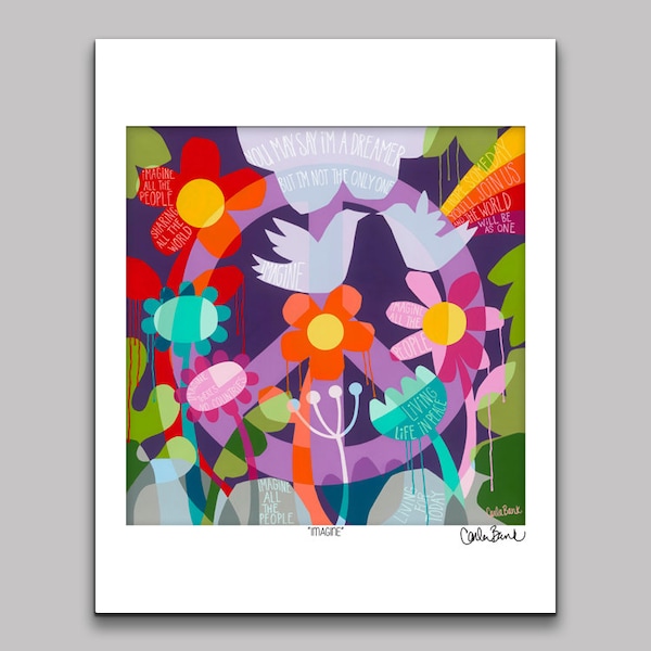 Imagine Lyrics - Etsy