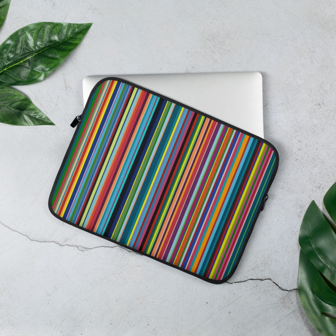 Walk the Line Stripes Laptop Sleeve 13 and 15 - Etsy