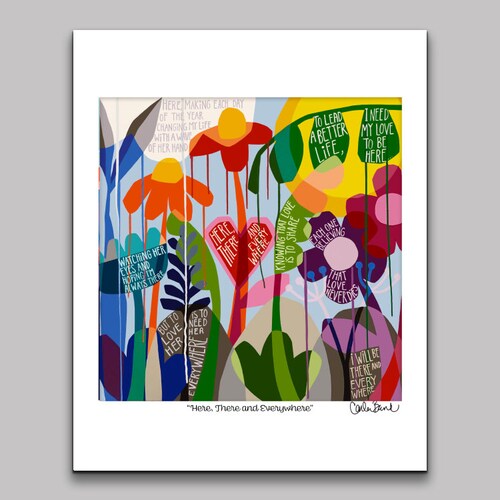 Here Comes the Sun Art Printed on Paper Standard Sizes Etsy