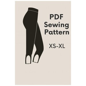 PDF-sömnadsmönster – Stigbyxor för dam | Storlekar XS-XL | Digital nedladdning