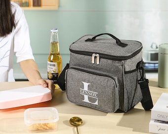Custom Insulated Picnic Cooler Bag, Personalized Lunch Tote