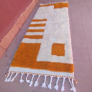 Handmade Moroccan Runner Rug: Colorful Berber Style Home Decor