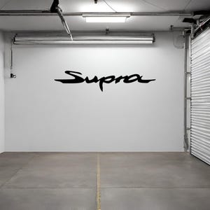 Toyota Supra Garage Sign – 100cm JDM Car Wall Decor, Iconic Sports Car Art, Gift for JDM Enthusiasts