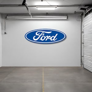 Ford Garage Sign – 100cm CNC Acrylic Logo Display for Workshop or Man Cave, Great Gift for Ford Fans