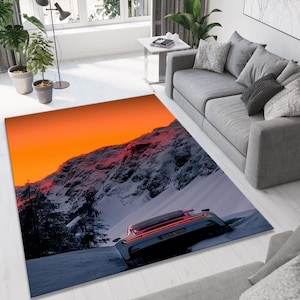 Sport Car Rug, Sport Car Carpet, Racing Car Carpet, Car Rug, Garage Rug, Custom Rug, Popular Rug, Modern Rug, Young Room Rug, Luxury Car Rug