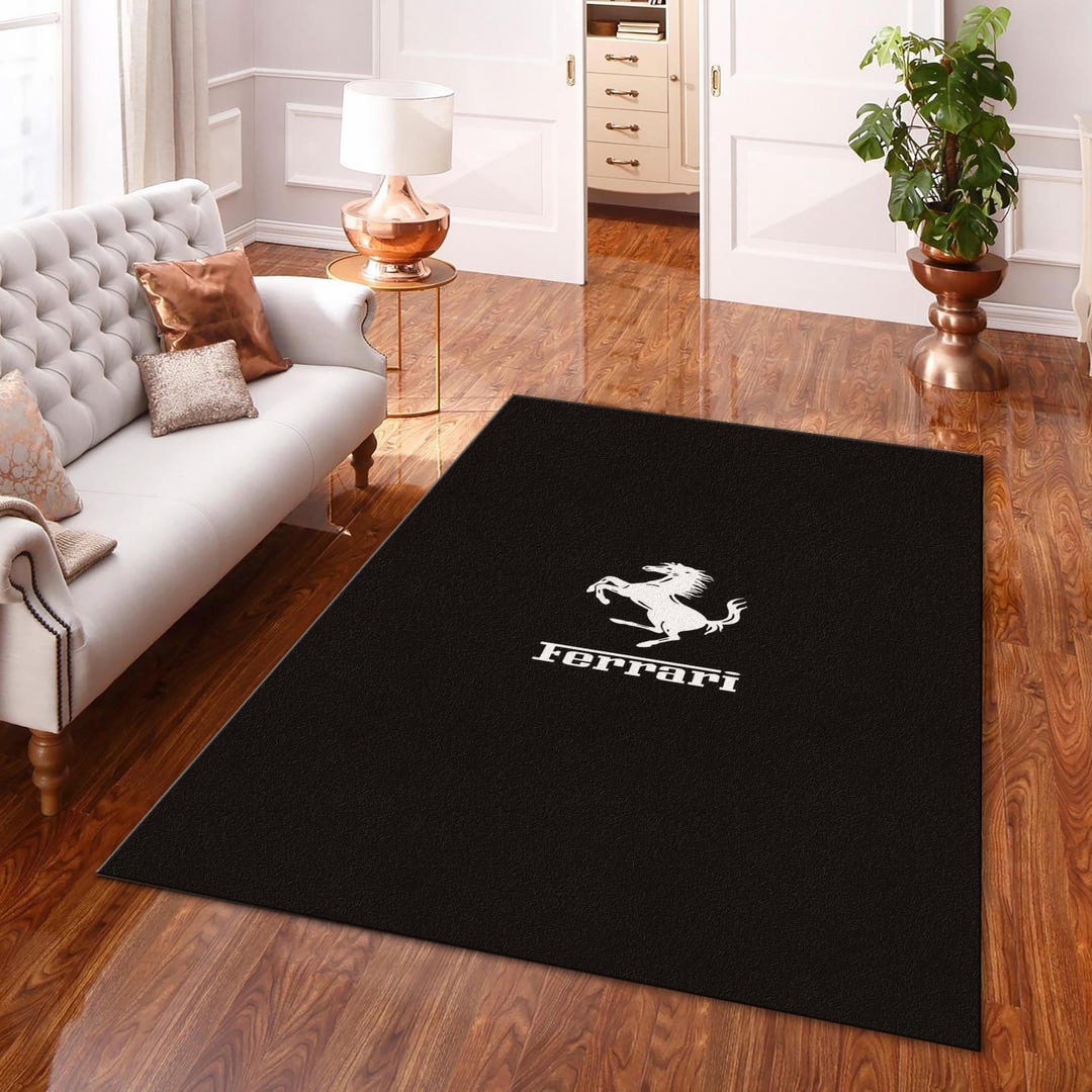 Ferrari Rug,modern Printed Rug,aesthetic Rug,sports Car Print Rug ...