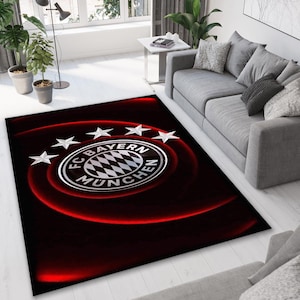 FC Bayern Munich Rug, Bayern Munich Rug, Football Rug,Bayern Munich,Modern Rug,Antislip Rug,Living Room Rug, Teen Room Rug,10x12 Rug,6x9 Rug