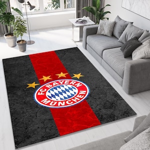 FC Bayern Munich Rug, Bayern Munich Rug, Football Rug,Bayern Munich,Modern Rug,Antislip Rug,Living Room Rug, Teen Room Rug,10x12 Rug,6x9 Rug