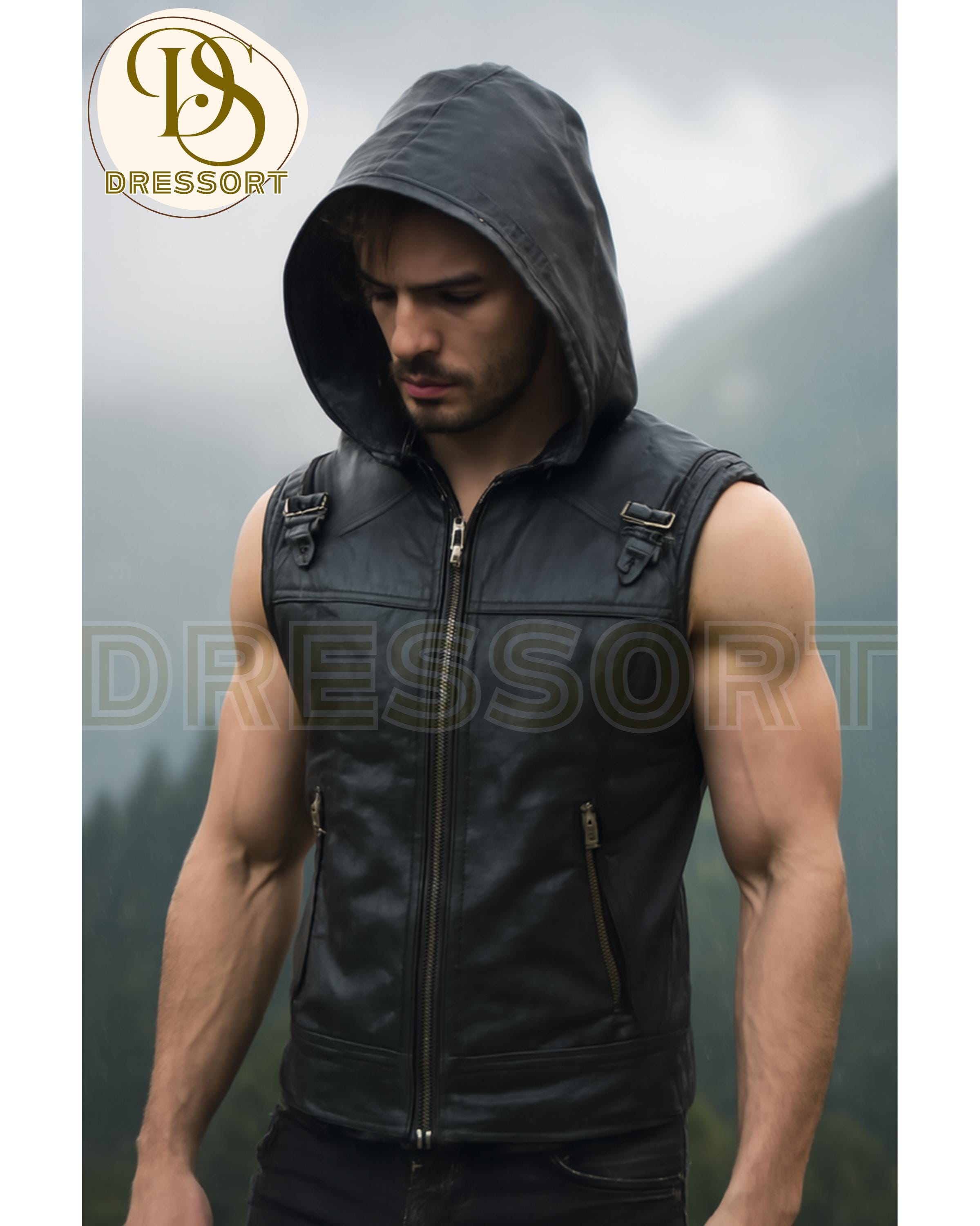 Mens Hooded Vest - Etsy