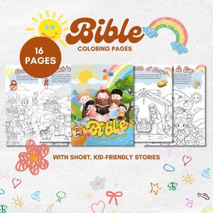 Christian Bible Printable Coloring Book