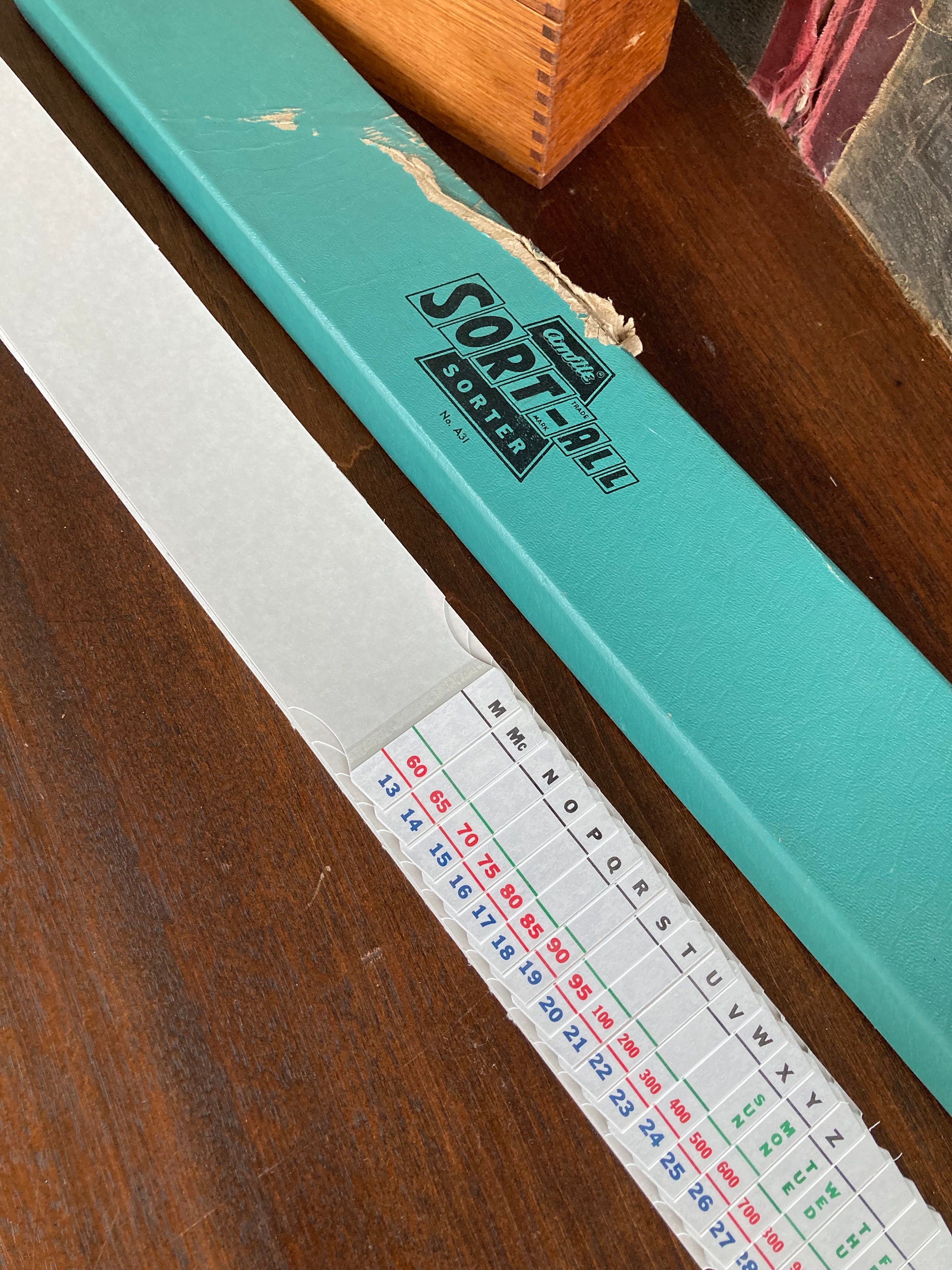 Vintage Sortall Sorter Office Organization Alphabetizer Paperwork