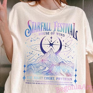 Velaris Starfall Festival Comfort Colors Shirt, ACOTAR Merch T-Shirt, Night Court Tee, Rhysand Cassian Feyre Shirt, SJM Fan Fantasy Book Tee