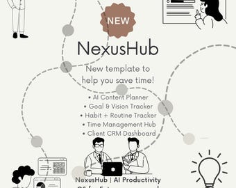 Nexusschub | "KI-Produktivität OS - ""Notion"" Vorlage."