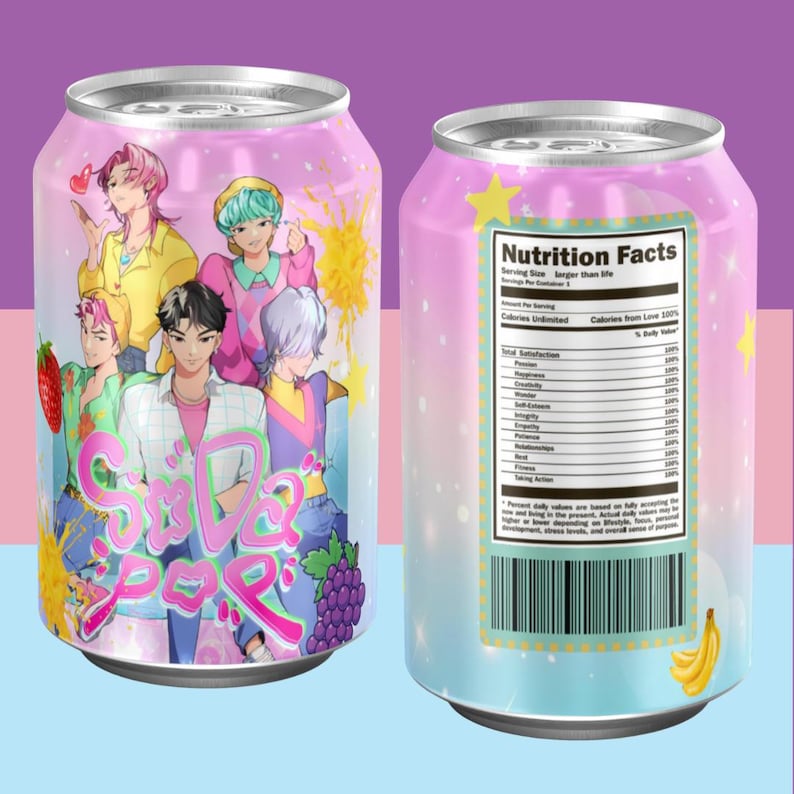 Kpop Soda Can Demon Hunters Printable | Kpop Soda Can Labels | Kpop ...