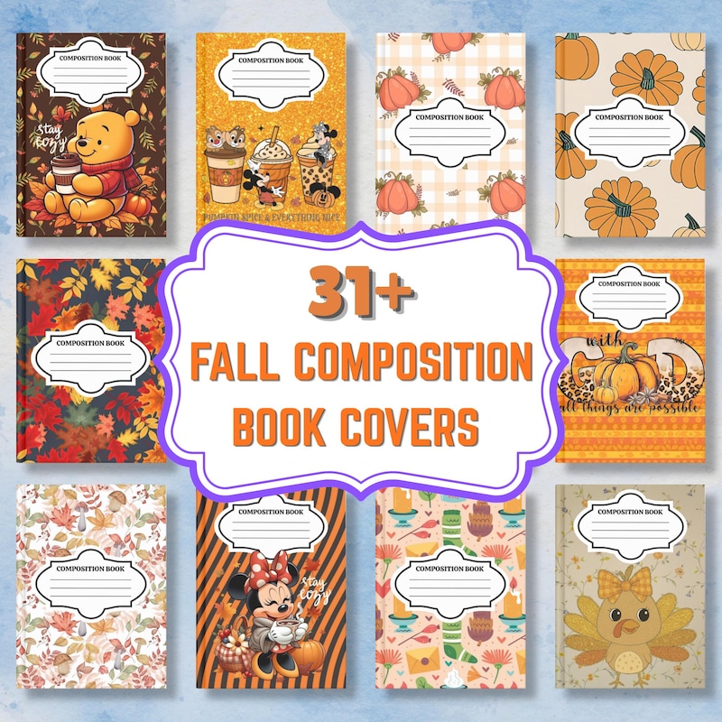 Fall Printable Notebook - Etsy