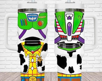 Bicchiere da 40 once di Buzz Lightyear, bicchiere da cosplay di Toy Story Space Ranger, bicchiere termico del film Disney, regali per i fan Disney Pixar