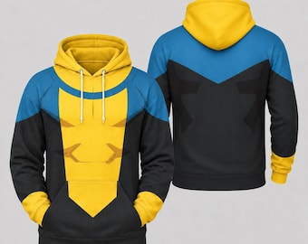 Invincible Mark Grayson Costume Cosplay Hoodie, Invincible Movie Unisex Hoodie, Superhero Unisex Hoodie
