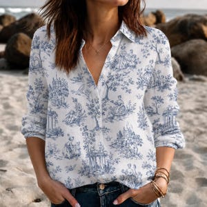 Vintage French Linen Shirts - Etsy