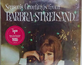 Barbra Streisand Season's Greetings Jim Nabors Doris Day Andre Kostelanetz Columbia Records CSS 1075 Still In Shrink Wrap Vintage LP