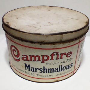 Antique Campfire Marshmallow Tin The Campfire Co.