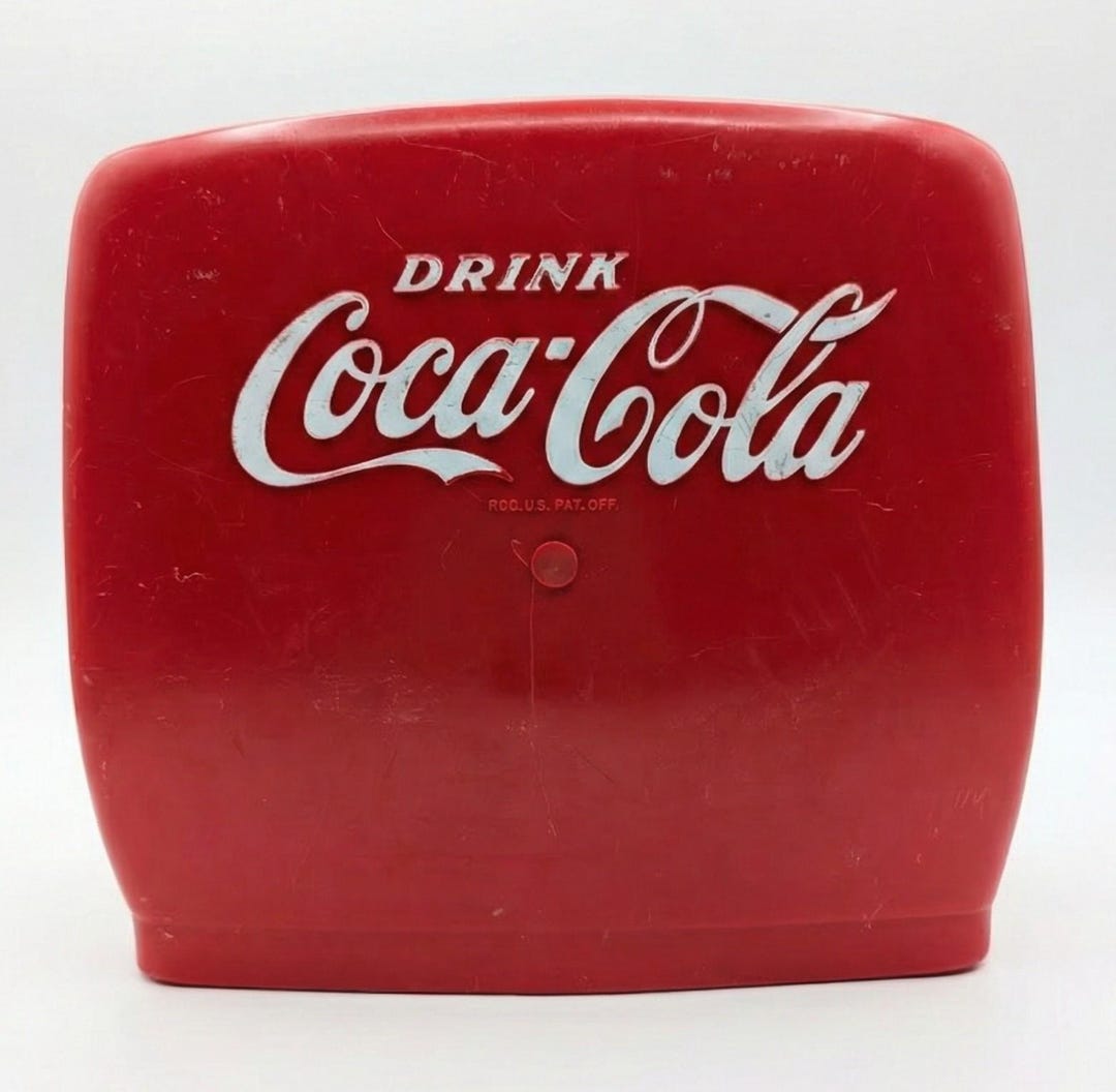 1950s Coca-cola Toy Dispenser – Vintage Red Plastic Coke Machine
