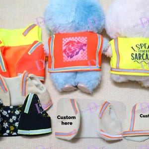 Safety Reflective vest for labubu,custom Labubu Clothes,accept custom different designs