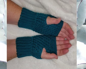 Fingerless Gloves Crochet Pattern PDF Download Quick Easy 6 Hour Project Set 19 Wristwarmers Small Gifts