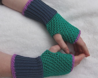 Fingerless Gloves Crochet Pattern PDF Download Quick Easy 6 Hour Project Set 1