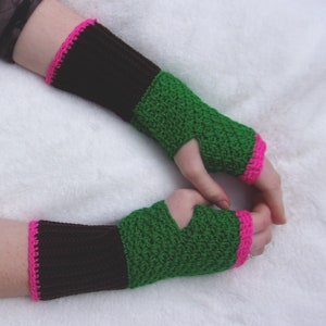 Fingerless Gloves Crochet Pattern PDF Download Quick Easy 6 Hour Project Set 4
