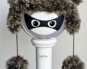 PDF PATTERN ENG P1Harmony Fur Hat Crochet Kpop Lightstick Cover inspired by Jongseob's Outfit