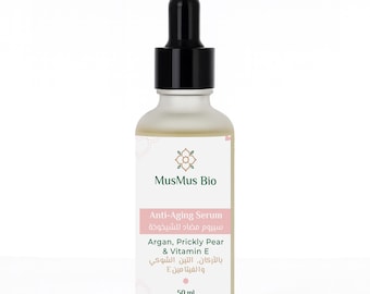 Natural Face Serum, Argan & Prickly Pear Oil (50 ml, Hydrating)