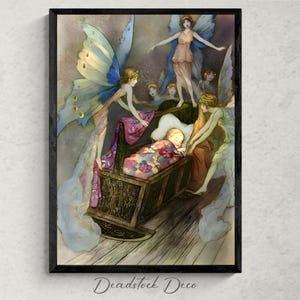 Vintage Fairy Illustration: Antique Storybook Print (Digital Download