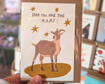 Dad you are the GOAT - Card for fathers day, birthday
