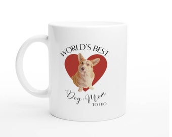 Personalized Dog Mom Mug: Custom Pet Portrait Gift