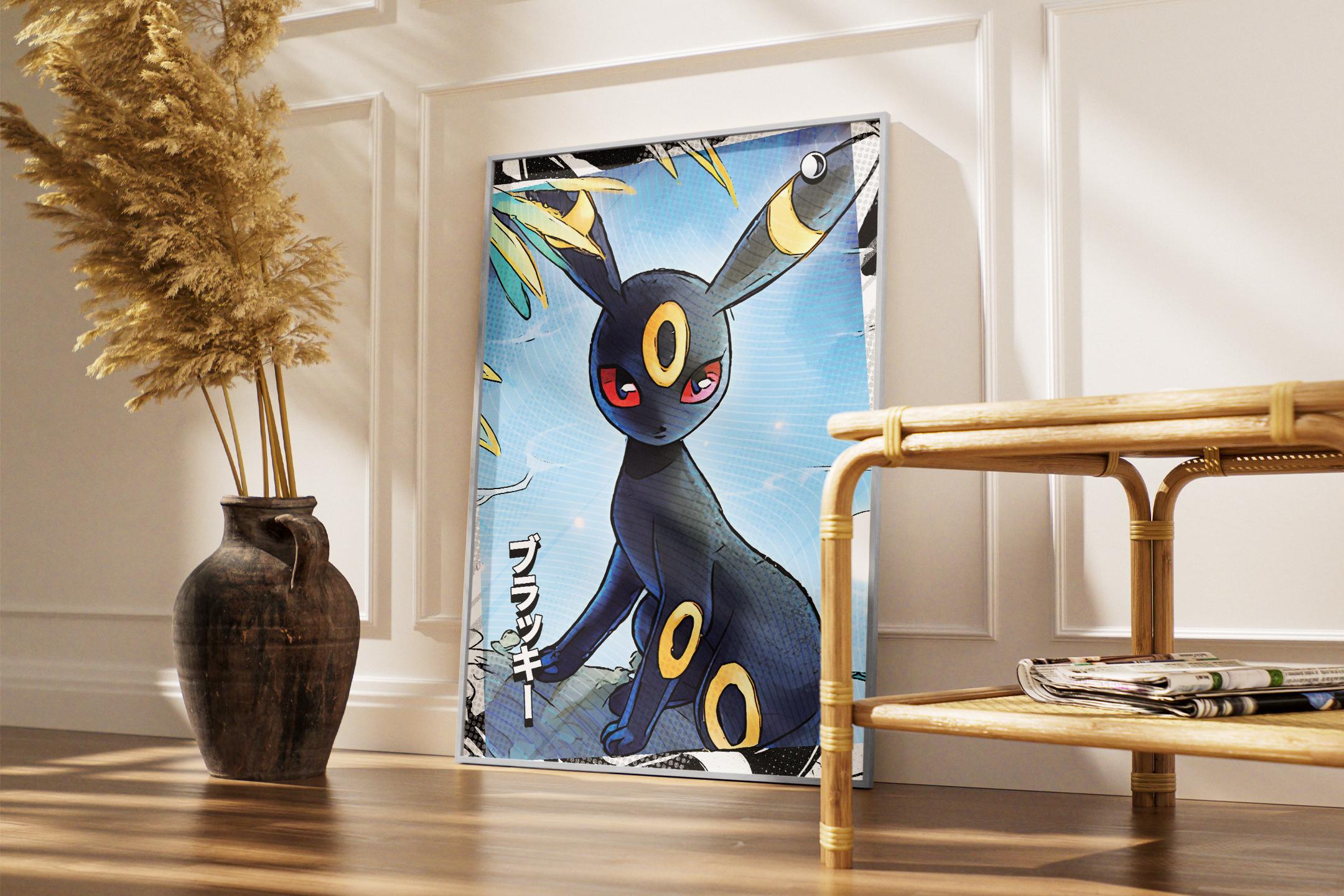 ブラッキー ポスター | ポケモンアニメ高品質ポスター | 印刷可能な