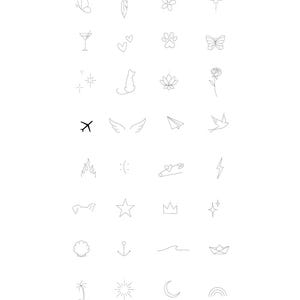 Viral Mini Flash Tattoos