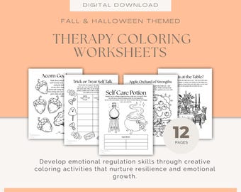 School Coping Skills & Mindfulness Worksheets | Printable Therapy ...