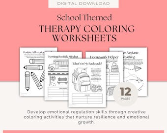School Based Therapy Worksheets Mindfulness Coping Skills Printable Coloring Pages