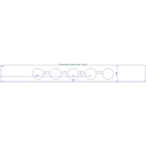 Tapete para torneira de 33", para 1 a 5 furos 022