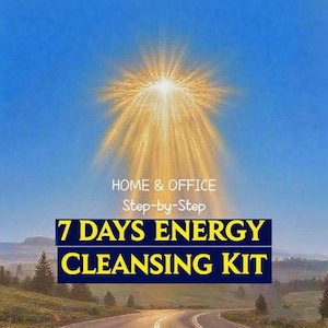 Sacred Energy Cleansing Sigil Kit:Reusable Space Purification Runes+Ritual Guidebook, Spiritual Protection, Instant Negative Energy Removal