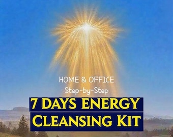 Sacred Energy Cleansing Sigil Kit: Reusable Space Purification Runes+Ritual Guidebook, Spiritual Protection, Instant Negative Energy Removal