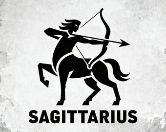 Sagittarius Lucky Rune Digital Download, Zodiac Fortune Charm, Cosmic Energy Talisman, Archer’s Luck Sigil, Wicca Witchcraft