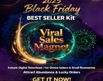 2025 Black Friday Sales Booster Sigil, Limited Edition Money-Drawing Talisman