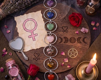 7 Chakra Crystal Hanging – Designed for the Heart That Does Not Beg