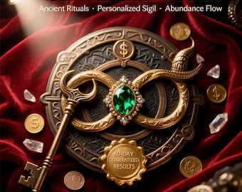Fast Money Magnet, Extremely Powerful Money Sigil, Attract Wealth and Abundance Sigil, Personalized Ritual, Leads to YOUR Success and Wealth