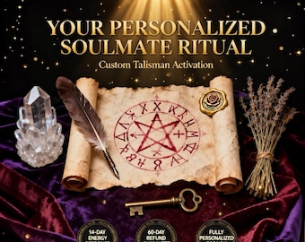 Custom-Crafted True Love Sigil | Personalized Romance Rune for You | Attract Soulmate Love & Connection in 48 Hours – See Results in 2 Weeks