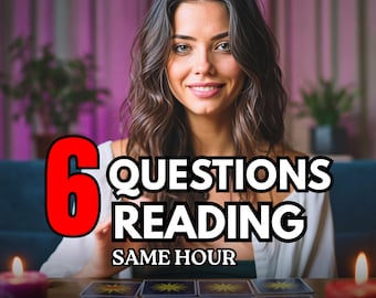 6 questions Love Tarot Insight, rapport d'orientation relationnelle, lecture d'énergie personnalisée