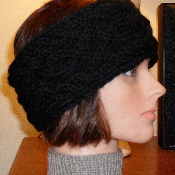 Djfleesh Hand Knit Wool Head Warmer/Head Band - Free Shipping