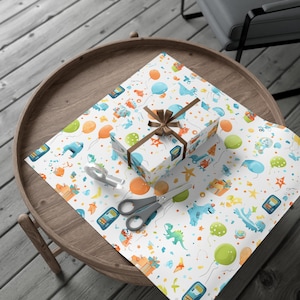 Kids Birthday Gift Wrap: Colorful Party Packaging, Eco-Friendly
